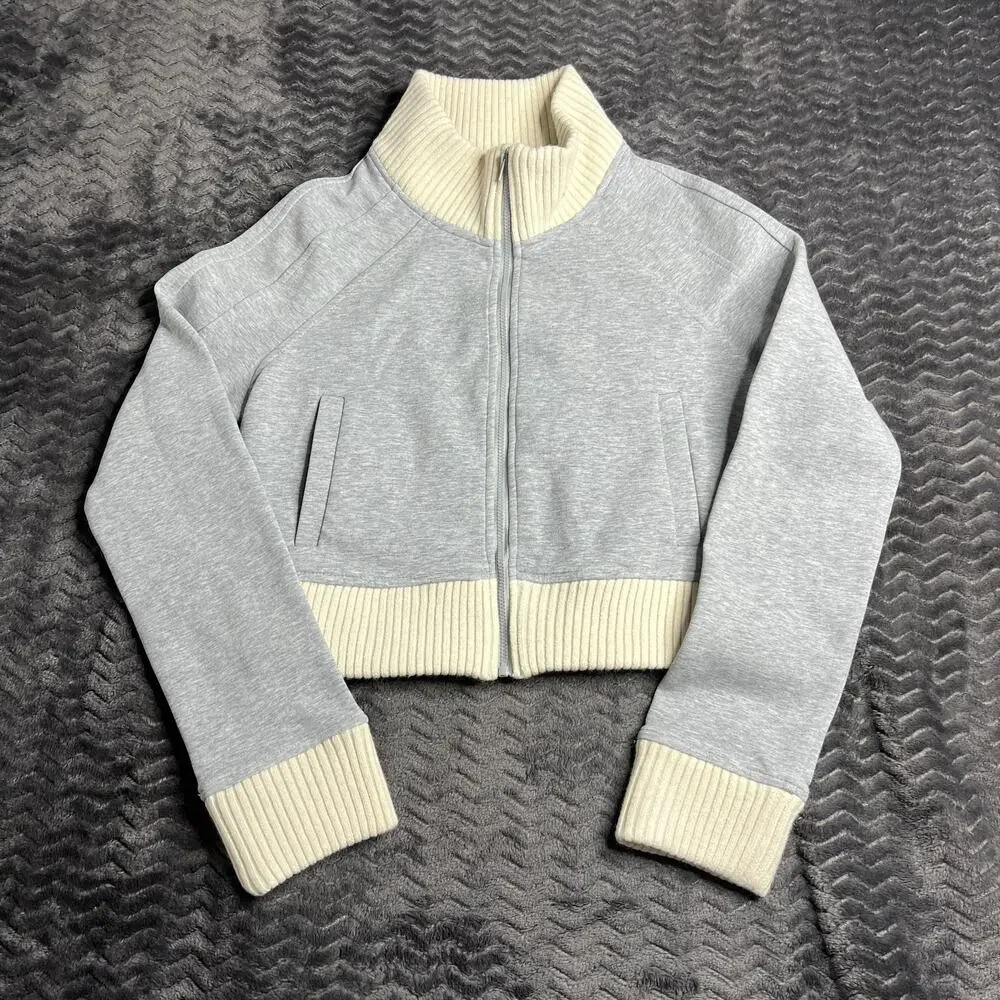 Aviva On Earth Women full zip gray Jacket Size M
